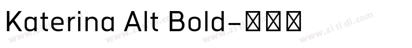 Katerina Alt Bold字体转换